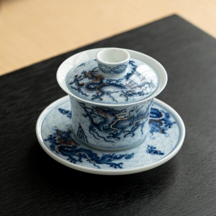 Blue and White Dragon Pattern Gaiwan 150ml